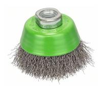 BOSCH SPAZZOLA A TAZZA INOSSIDABILE FILO ONDULATO 65 MM 0,3 M14 2 608