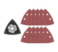 BOSCH Starlock OSL350SPDK - Set di 11 dischi abrasivi oscillanti per levigatura a delta, grana 80 e 120, kit assortito per levigatura multiuso in compensato, legno duro, legno tenero