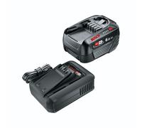 Bosch Batteria e caricatore rapido Starter Set 18 V (1 batteria agli ioni di litio da 6,0 Ah; 1 caricatore rapido; Power for All 18 V Alliance)