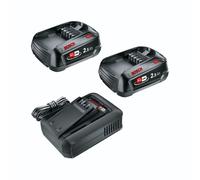 BOSCH STARTER-SET 18V 2X 2,5AH AKKU + LADEGERäT MOD. 1600A031T5