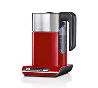 Bosch Styline TWK8614P - Bollitore con spegnimento automatico, protezione da surriscaldamento, selezione della temperatura, funzione di mantenimento al caldo, 1,5 l, 2400 W, rosso