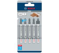 Bosch Professional 2608636431 Bosch 2608636431-Hoja Sierra de calar T 101 BIF: Special Laminate: 5 uds, Nero