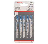 Bosch T118G Basic Per Metallo Seghe A Nastro (5 Pezzi)