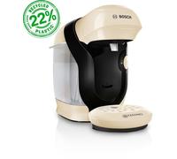 Bosch Tassimo Style friendly Macchina Capsule TAS117E, oltre 70 Bevande, adatta a tutte le tazze, completamente automatica, sostenibile, salvaspazio, 1400 W, crema