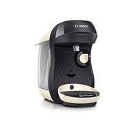 Bosch Tassimo Happy TAS1007 - Macchina da caffè per 70 bevande, completamente automatica, adatta per tutte le tazze, salvaspazio, 1400 Watt, colore: Crema/Grigio