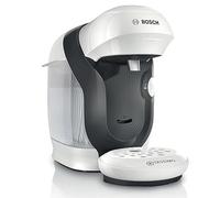 Bosch Tassimo Style friendly Macchina Capsule TAS114E, oltre 70 bevande, adatta a tutte le tazze, completamente automatica, sostenibile, salvaspazio, 1400 W, bianco