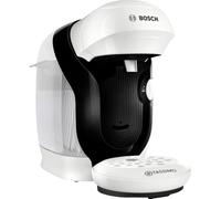 Bosch Tassimo Style friendly Macchina Capsule TAS114E, oltre 70 bevande, adatta a tutte le tazze, completamente automatica, sostenibile, salvaspazio, 1400 W, bianco