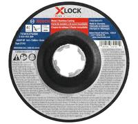BOSCH TCWX27S450-25 pezzi 4-1/2 "x 0,03" X-Lock Arbor Type 27A (ISO 42) 60 Grit Fast Metal/Stainless Cutting Abrasivo Wheel