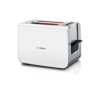 Bosch Tostapane Styline TAT8611N, 800 W, inserto per panini, scongelamento, inox/bianco