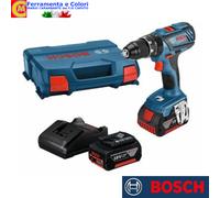 BOSCH Trapano a Batteria B 18VP 2 Batterie 3,0AH GSB 18V-28 Con KIT Valigetta