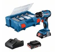 Bosch Trapano a Batteria GSR 18v-45,2 Batteria GBA 18V 2.0Ah, Ladg. U.L-CASE