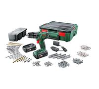 Bosch Trapano avvitatore a percussione a batteria PSB 1800 Li-2 incluso: 2 batterie da 18 V 1,5 Ah, 1 accessori da 241 pezzi, 1 valigetta di sistema