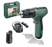 Bosch Trapano battente-avvitatore a batteria EasyImpact 1200 (2 batterie, sistema a 12 volt, 19 accessori, in valigetta)
