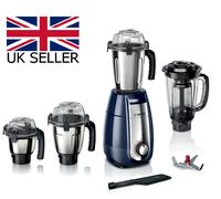 Bosch TrueMixx Pro Frullatore Macinatore 1000 W 4 Barattoli Blu Scuro