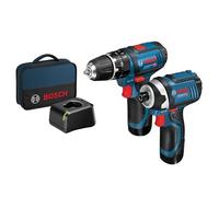 Bosch Twin Pack 12V 2 X 2.0Ah Li-Ion Combi Trapano Avvitatore BSH6019A6979