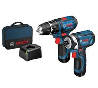Bosch Twin Pack 12V 2 X 2.0Ah Li-Ion Combi Trapano Avvitatore BSH6019A6979