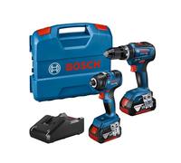 Bosch Twin Pack 18V 2 X 4.0Ah Li-Ion Combi Drill Impact Driver BSH6019J2171