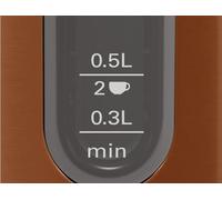 Bosch TWK4P439. Capacità serbatoio acqua 17 l. Potenza 2400 W. Colore del prodotto Nero Oro Materiale della cassa Acciaio inos NEW