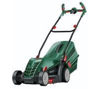 Bosch Rasaerba a filo UniversalRotak 34-405 (motore da 1.300 W, larghezza di taglio: 34 cm, cesto raccoglierba da 40 l, indicato per tagliare prati e bordi in modo preciso e uniforme)