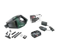 Bosch UniversalVac 18 Aspirapolvere a batteria (senza batteria, sistema da 18 Volt, nella confezione) Batteria da 18 V e caricabatterie 2,5 Ah (set di avvio da 18 V, Power for All)