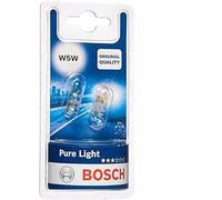 Bosch W5W Pure Light lampadine auto, 12 V 5 W W2,1x9,5d, lampadine x2