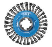 Bosch WBX408 4-1/2 In. Wheel Dia. X-LOCK Arbor Carbon Steel Stringer Bead Knotted Wire Wheel