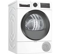 Bosch WQG233D40 - Asciugatrice a pompa di calore per 8 kg, serie 6, 176 kWh all'anno, per auto Dry, design anti-vibrazione, sistema di asciugatura sensibile, refrigerante ecologico, bianco, WQG233D40