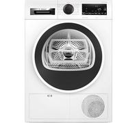 Bosch WQG241A5IT Serie 6 Asciugatrice a pompa di calore, 9 kg, Classe energetica E, Sensori di asciugatura intelligenti, Filtro semplice da pulire, Riduce le pieghe,Bianco, 60 Cm
