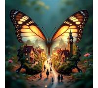 Boschi della Città delle Farfalle 90 Pezzi Puzzle, 90 pezzi puzzle Classico per adulti, Fai Da Te Giochi Educativo e Giocattoli Sfida, Intrattenimento Creativo, Puzzle Impossible