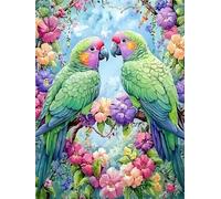 Boschi di pappagalli verdi Puzzle di 500 Pezzi per Adulti, Alta Qualità puzzle adulti, Puzzles Classico Relax Giochi, Regalo Perfetto