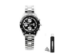 BOSCK Orologio Analogico da Uomo con Grande Quadrante da 44 mm, Facile da Leggere, Design Classico e Lusso, Impermeabile fino a 30 Metri
