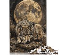 Bosco della Luna del Lupo Puzzle 500 Pezzi, Gioco di Famiglia
