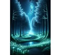 Bosco fluorescente - Puzzle 700 Pezzi - Puzzle Fai da te 52x38 cm,Intrattenimento Creativo - Puzzle Per Adulti E Tutta La Famiglie