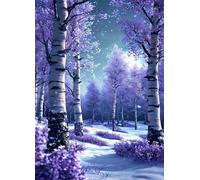Bosco viola invernale - Puzzle 700 Pezzi - Puzzle Fai da te 52x38 cm,Intrattenimento Creativo - Puzzle Per Adulti E Tutta La Famiglie