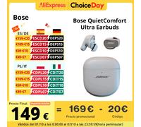 Bose QuietComfort Ultra Earbuds Cancellazione del rumore di livello mondiale Funziona fino a 6 ore Controlli semplici a sfioramento Modalità per qualsiasi musica WHITE