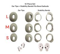 Bose QuietComfort Ultra & II Orecchio Punte + Stabilità Bande S/M/L (12-Piece)