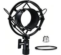 Boseen Supporto universale per microfono, con clip per microfono, diametro 47 mm-53 mm, anti vibrazioni, regolabile, ad alto isolamento