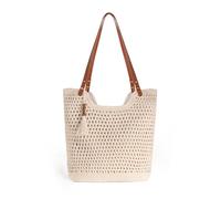 boshiho Borsa da spiaggia all'uncinetto da donna: borsa a tracolla boho-chic grande - moda donna must have per l'estate viaggio città con cerniera (2025 4 stagioni)