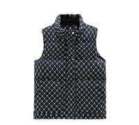 BoShiNuo Gilet in cotone autunno inverno caldo senza maniche giacche per uomo cappotto antivento abbigliamento uomo piumino gilet, Nero , M