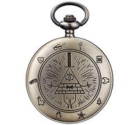BOSHIYA Gravity Falls Bill Cipher Collana Accessori Da Tasca Da Uomo Orologio Regali per Bambini
