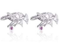 BOSHYUM Gemelli da Uomo Eleganti, Stile Business, per Matrimonio, con Bottoni, creativi, Stile Francese, per Camicia, Manica, chiodo