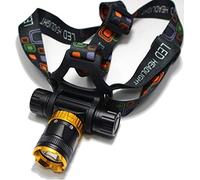 BOSHYUM Lampada Frontale, Lampada Frontale per Pesca Subacquea a LED Impermeabile con Illuminazione a LED + 1 Batteria 18650 + Caricabatterie