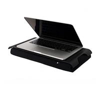 Bosign Mini Laptray con Vassoio Antiscivolo, Fodera Cuscino in Cotone, Nero