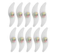Bosiyrggrl 10PCS Luce per Raggi per Bicicletta LED Luce al Neon per Pneumatici Flash Luce Impermeabile per Bicicletta Avvertimento di Sicurezza per Guida Accessori di Ricambio