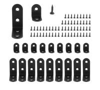 Bosiyrggrl 20 Pz Nero L Staffe Angolo di 90 Gradi nel Acciaio Comune Staffa Supporto per La Sedia di Legno Bookshelf Consiglio Finestre Cabinet (10Pz-40Mm / 10Pz-20Mm)