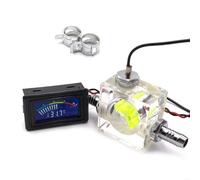 Bosiyrggrl 3 Vie Flussometro Termometro LED Universale per di Raffreddamento Ad Acqua - Termometro Universale per Computer - Radiatore per Computer Gocciolatoio - Verde