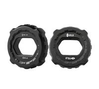 Bosiyrggrl Allenatore di della Presa Fitness Finger Gripper Ring Double Force Grip Rings Nero