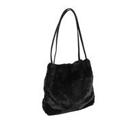 Bosiyrggrl Borsa un Tracolla da Borsa un Tracolla nel Peluche per Borsa un Mano da nel Morbida Pelliccia Borsa da, Nera