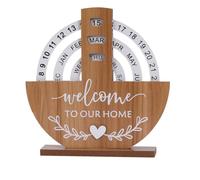 Bosiyrggrl Calendario Rotante con Visualizzazione Della Data da Tavolo Calendario Rotante Manuale Calendario da Tavolo Giornaliero Riutilizzabile A