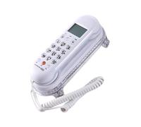 Bosiyrggrl Display Migliorato Fisso Telefono Fisso Telefono B365 Mini Telefono Mini Base Piccola Montata Montata Bianco